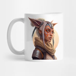 Wolf lady warrior Mug